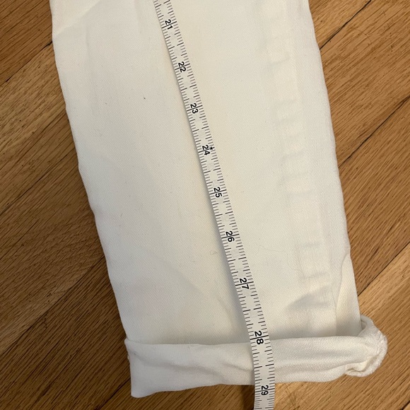 Off-white skinny cuffed maternity jeans - Picture 2 of 6